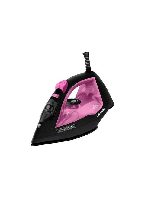 مكواة بخار ٢٤٠٠ واط قاعدة سيراميك وردية - بنفسجية TST-2400NC