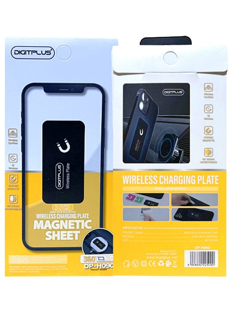 Digitplus Wireless Charging Plate | Magnetic Sheet | 2 PCS - Image 3