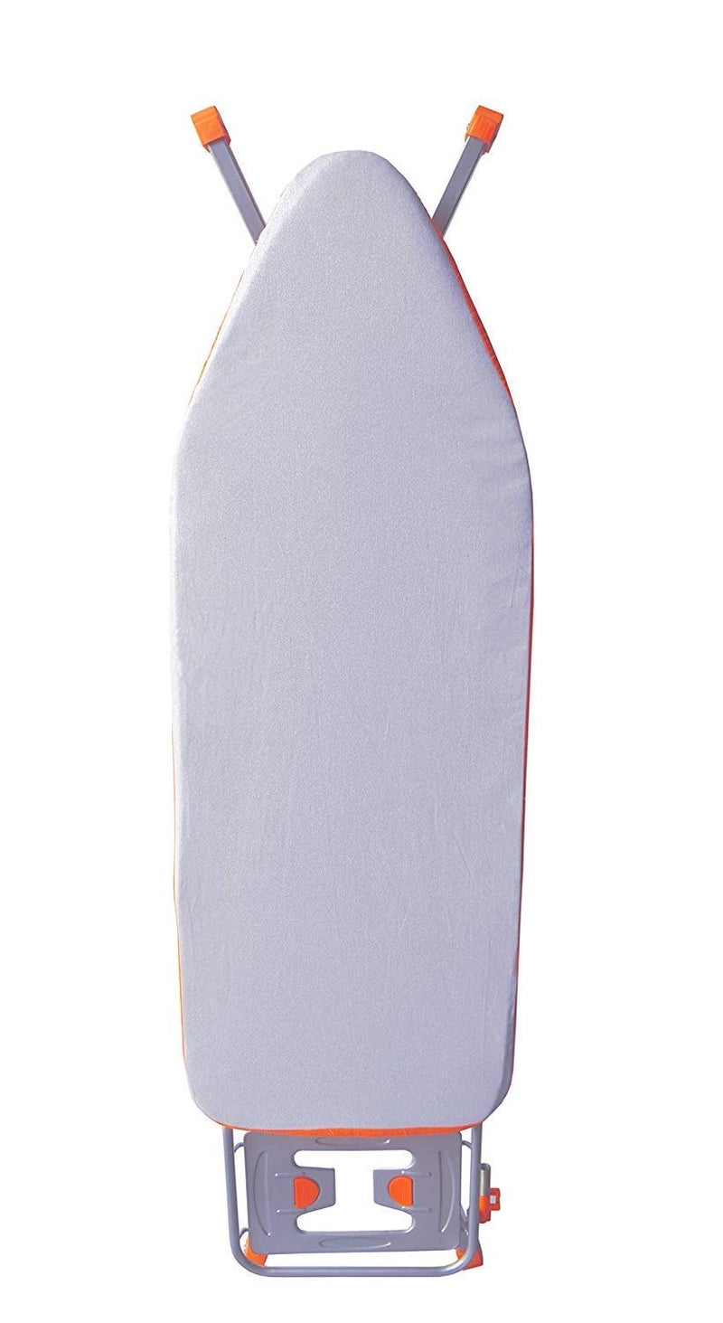 Grazia Steel Mesh Board Large Foldable Ironing Board with Aluminised Ironing Surface (Silver Orange)- 15 inch - Image 3