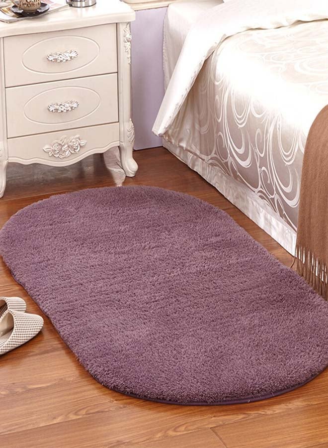 NIBEMINENT Anti-Skid Bedside Cosy Mat Purple 80 x 120cm