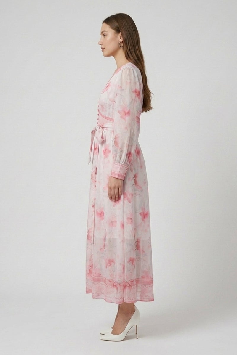 Kathy Ireland Women Floral Pattern Maxi Dress, Multicolor - Image 2