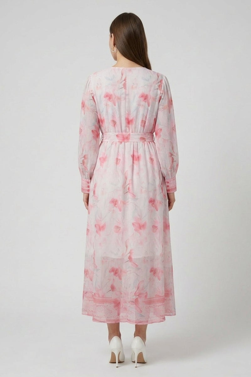 Kathy Ireland Women Floral Pattern Maxi Dress, Multicolor - Image 4