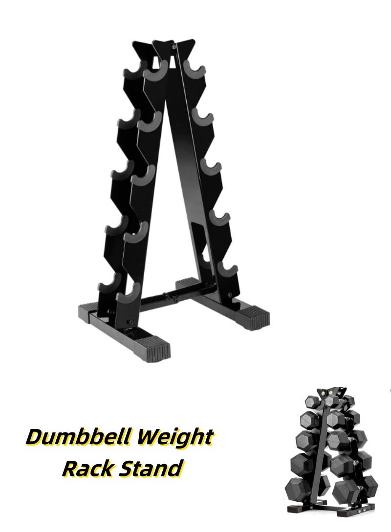 XICEN Dumbbell Rack, 5 Tier A-Frame Weight Dumbbell Storage Rack, Heavy ...