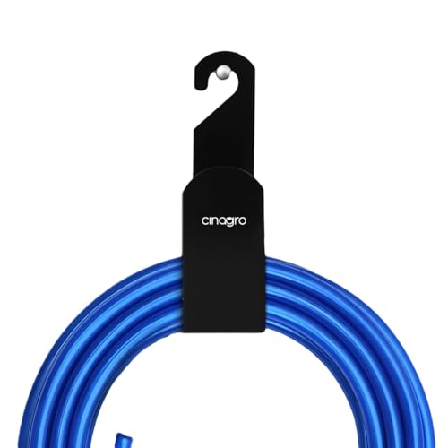 CINAGRO Durable Heavy Duty MS Garden Pipe Stand (Pack of 1 Hang with or Without Wall Mounting, Portable Irrigation Hose Hanger, Garden Pipe Holder Hook (Square Holder, MS Metal) - Image 1