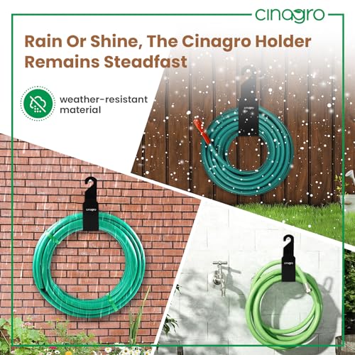 CINAGRO Durable Heavy Duty MS Garden Pipe Stand (Pack of 1 Hang with or Without Wall Mounting, Portable Irrigation Hose Hanger, Garden Pipe Holder Hook (Square Holder, MS Metal) - Image 5