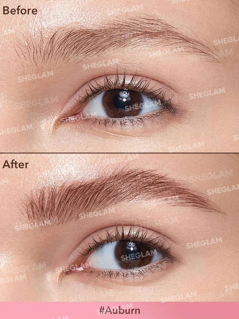 SHEGLAM SG SHEGLAM Brow-Fection Angled Brush & Dip-Auburn