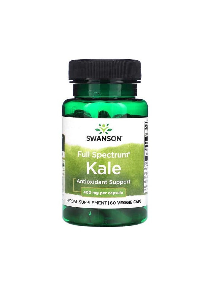 SWANSON Full Spectrum Kale, 400 mg, 60 Veggie Caps