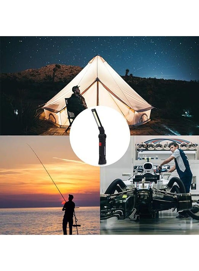 general LED Work Light, USB Rechargeable Work Light with Magnetic Base, 360° Rotation & 5 Lighting Modes Portable Inspection Work Light Home Handheld Flashlight for Repair, Camping, Riding - Image 5