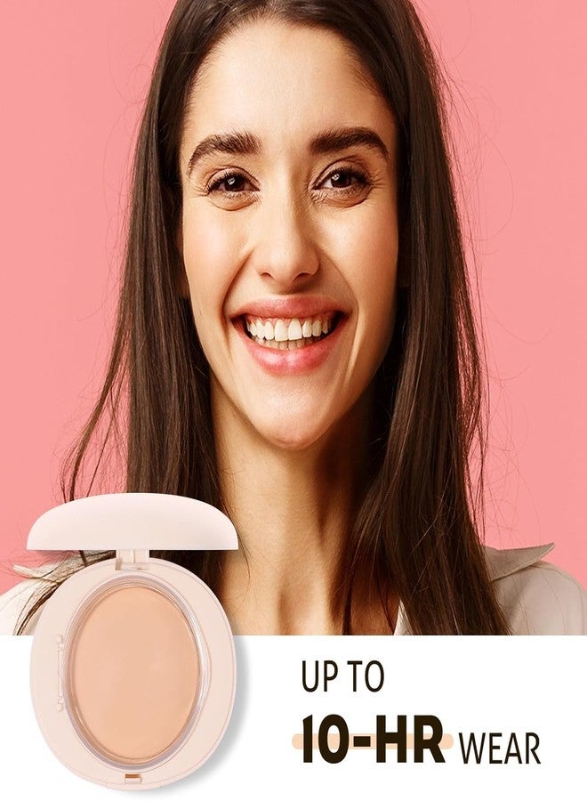 Brille Bee Fit For Me Compact Powder, Long-Lasting Matte Finish (Beige) - Image 5