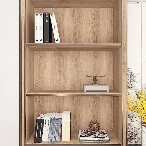 TOTIO Light Brown Wood Grain Contact Paper Tan Walnut Textured Peel and Stick Wallpaper 16x354in Air Guide Slot Design Matte Thicken Self-Adhesive Waterproof Furniture Stickers Vinyl Decorative Film - Image 5