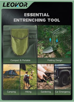 Outdoor Survival Shovel,Folding All-in-One Camping Shovel,Tactical Multi-tool,Compact Lightweight Aluminum Handle,W/Carrying Pouch Multi-Use Portable Camping Tool - pzsku/Z9C8C85AD3869344C22F8Z/45/_/1720668796/3cdee9ca-a641-4dd1-83e8-beb4831aa130