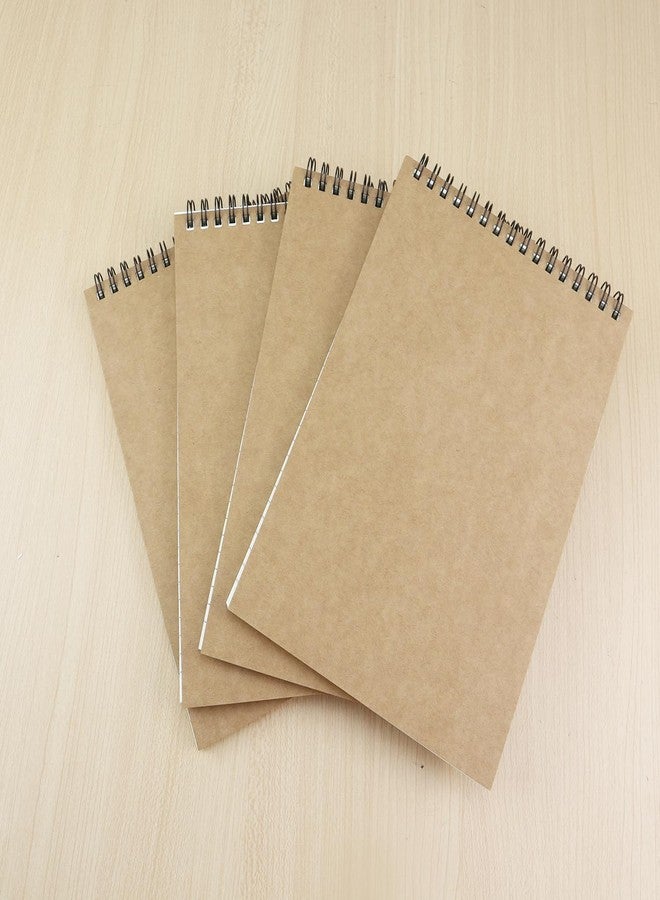 Aacehlh 4 Pack Graph Paper Notebook, A5 Top Wirebound Grid Spiral Notebook,5.8" x 8.3",160 Pages Grid Paper,Grid Notepad for Students, Math, Engineering (Kraft) - Image 5