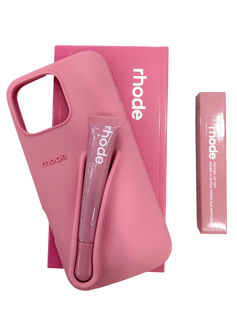 rhode Silicone Lip Holder for Cell Phone Lip Gloss Adhesive Sleeve for Phone, Lip Holder Stick-on Phone Case  Back Stick On Holder for iPhone Phones（Ribbon） - Image 4