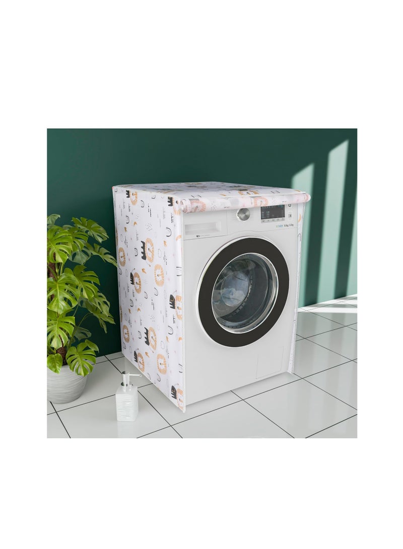 Waterproof Washing Machine Cover - Durable Material Dust & Moisture Protection for Automatic Washers, Random Design - Image 4