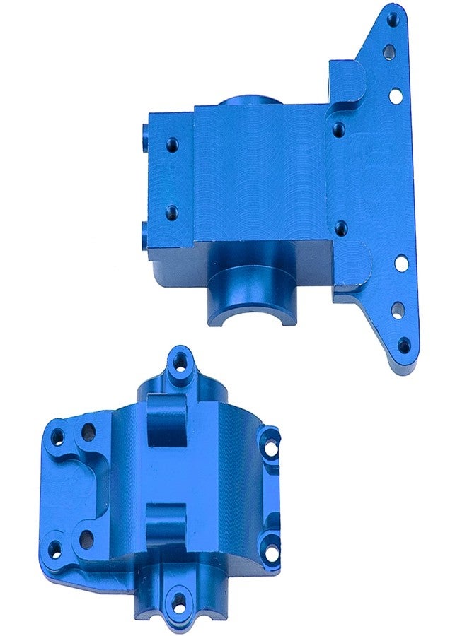 Vgoohobby 1Set Vgoohobby Aluminum Alloy Differential Housing Bulkhead Diff Case # 7530 Compatible with Traxxas LaTrax Teton Desert Prerunner Rally SST 1/18 4WD RC Car (Blue) - Image 2