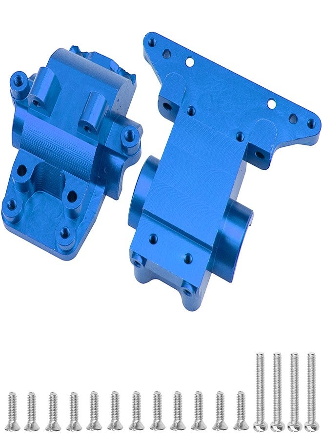 Vgoohobby 1Set Vgoohobby Aluminum Alloy Differential Housing Bulkhead Diff Case # 7530 Compatible with Traxxas LaTrax Teton Desert Prerunner Rally SST 1/18 4WD RC Car (Blue) - Image 1