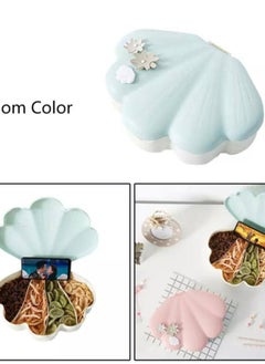 Generic Multi-purpose Candy and Snack Box Sea Shell Pattern, Clear Bonbonniere Divided Candy and Snack H  - Image 4