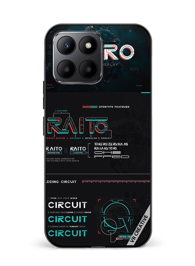 VR CREATIVE Protective Case Cover For Honor 70 Lite Raito Circuit Design Multicolour - Image 1