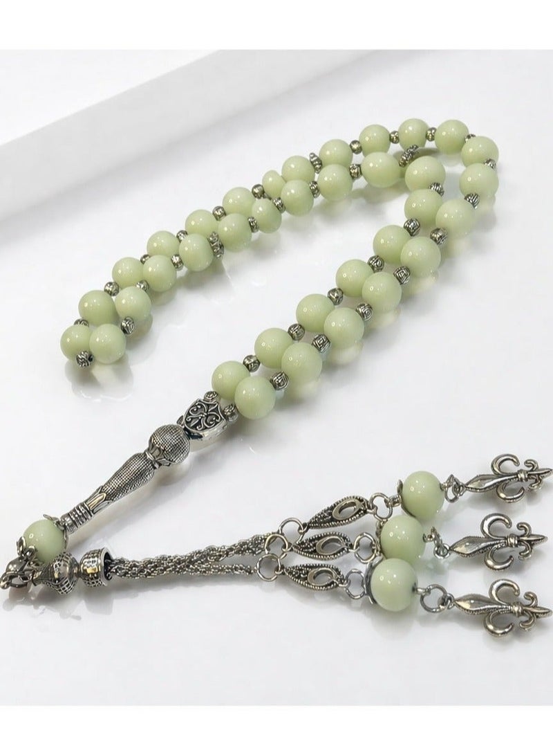 Al Noor Foundation Genuine Energy Stone Glow-in-the-Dark Prayer Beads – Elegant Design with Unique Luminous Effect & a Distinctive Spiritual Experience - Image 1