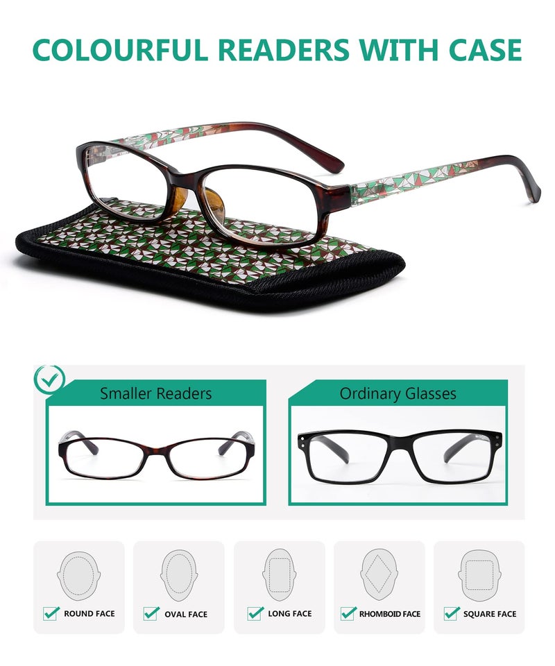 آي كيبر قراءات Eyekepper 3 حزمة من نظارات القراءة النسائية بنمط جميل وحالة ناعمة للسيدات +0.50 - Image 5