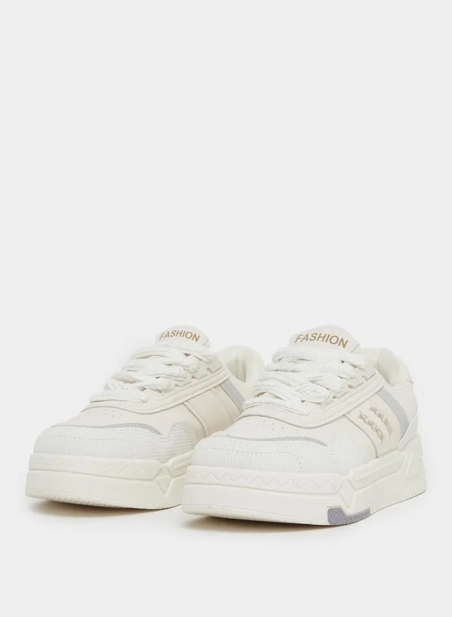 Styli Styli Chunky Sole Lace Up Sneakers