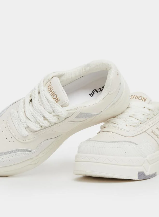 Styli Styli Chunky Sole Lace Up Sneakers