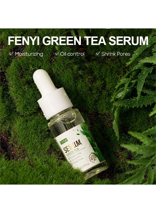 فيني مصل الشاي الأخضر ، مصل الوجه للشاي الأخضر ، ترطيب وحمض الهيالورونيك ، التحكم في زيت حمض الهيالورونيك ، تهدئة للعناية بالبشرة ، تقليص المسام ، مصل طبيعي للوجه للعناية بالبشرة ، تبريب ، بثور ، كوتين ، - Image 2