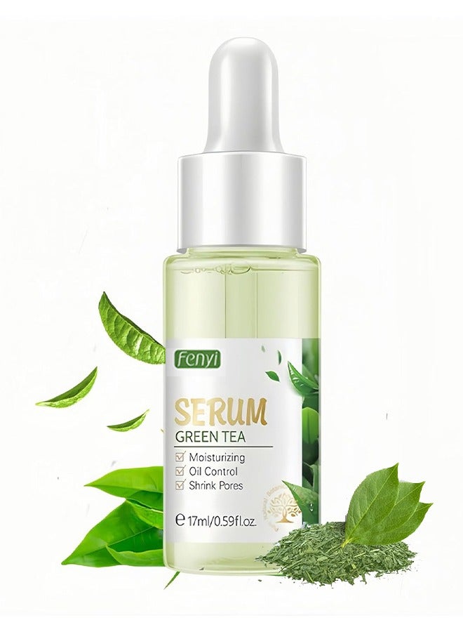 فيني مصل الشاي الأخضر ، مصل الوجه للشاي الأخضر ، ترطيب وحمض الهيالورونيك ، التحكم في زيت حمض الهيالورونيك ، تهدئة للعناية بالبشرة ، تقليص المسام ، مصل طبيعي للوجه للعناية بالبشرة ، تبريب ، بثور ، كوتين ، - Image 1