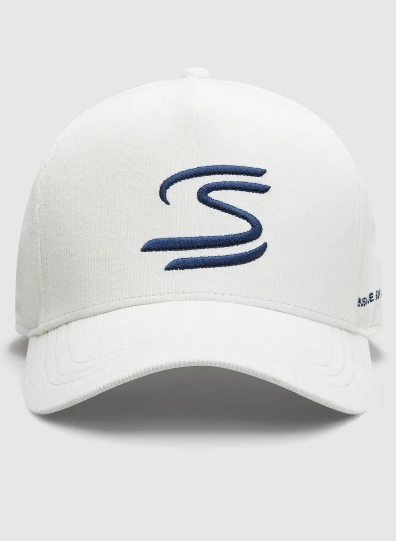 Ayrton Senna Ayrton Senna Cord cap - White