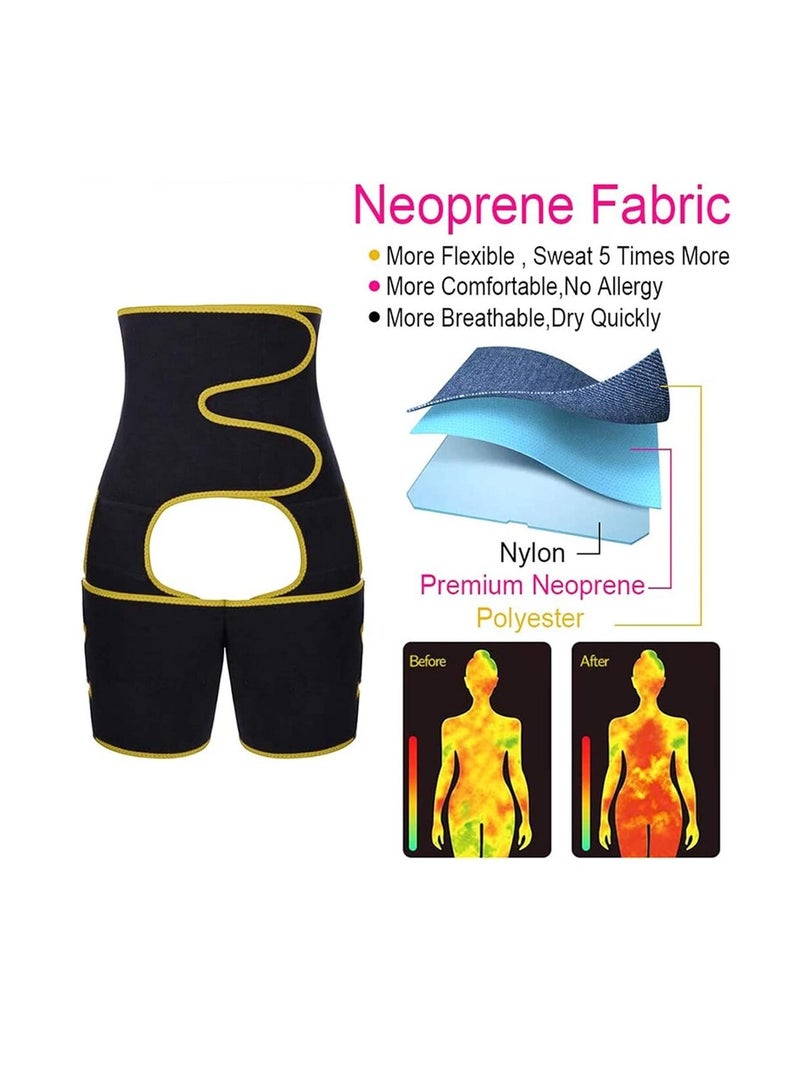Hip Brace Thigh Compression Sleeve For Men Women Sports Waist Leg Guards Hip Groin For Pulled Muscle Strain For Hip Pain Relief 22.7.21 (Color : Yellow, Size : Medium/M) - Image 5