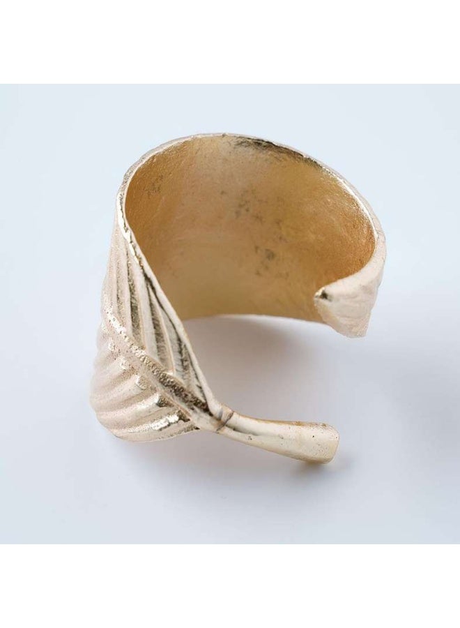 Pan Home GOLDEN LEAF S/2 NAPKIN RING GOLD - Image 3