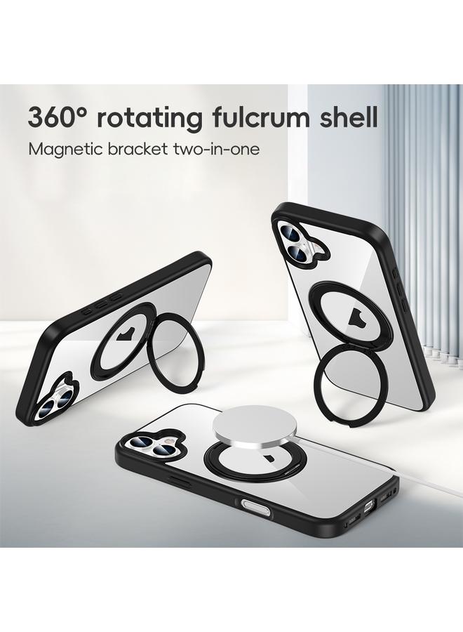 erorex Case For iPhone 11 High Transparency 360 Degree Rotating Holder MagSafe Phone Case - Image 2