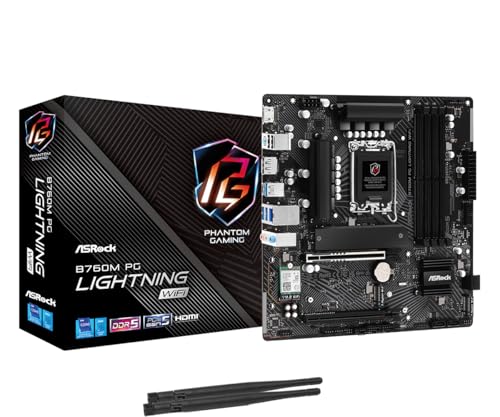 ASRock B760M PG Lightning WiFi يدعم الجيل الثالث عشر والجيل الثاني عشر ومعالجات Intel Core من الجيل التالي (LGA1700) - Image 1