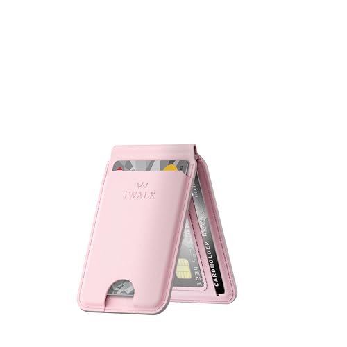 iWALK Stronger Magnetic Wallet Upgraded for MagSafe Wallet RFID Blocking 5 Card Holder with Adjustable Stand Slim Leather Phone Wallets for iPhone 171615141312 Series iPhone Wallets - Image 1