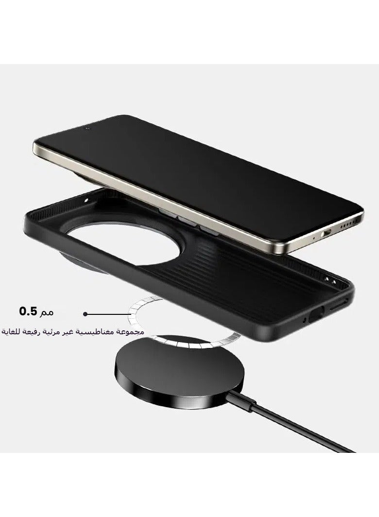 general Magnetic case compatible with Vivo X200 Pro, built-in invisible magnetic, support wireless charging, shock-proof, anti-drop Vivo X200 Pro protective case - Image 5