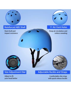 SYOSI Kids Helmet Age 3 Toddlers Bike Helmet CE Certified Kids Skateboard Helmet for 3 13 Years Boys Girls Adjustable Helmet for BMX Cycling Bicycle Roller Scooter Skateboard Inline SkatingBLUE  - Image 3
