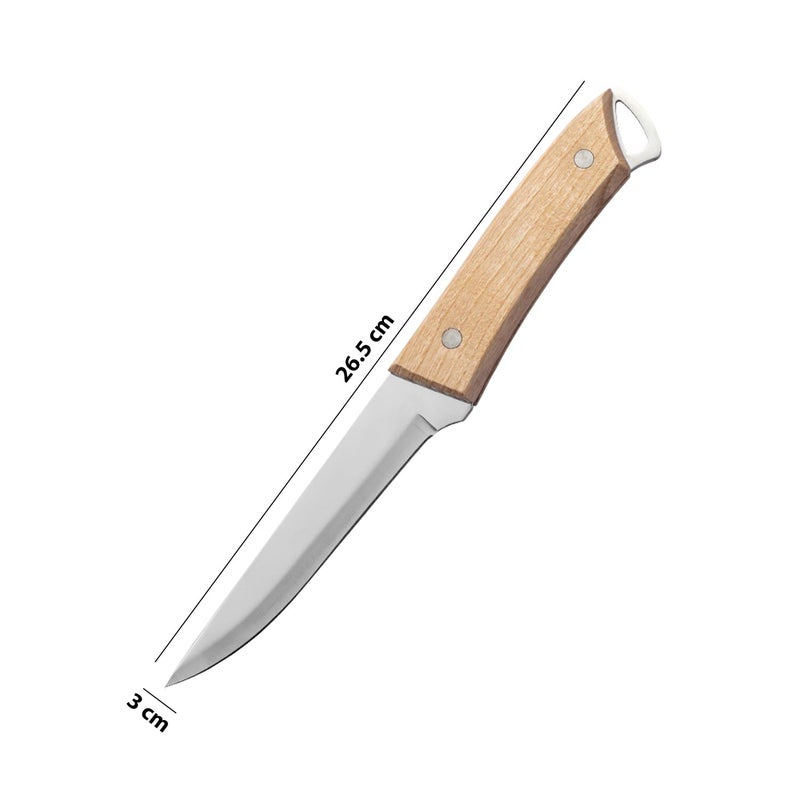 Captoola سكين تقطيع اللحم 55 بوصة من كابتولا مصنوعة من الفولاذ الكربوني العالي الألماني مقبض خشبي مجموعة من 1 - Image 2