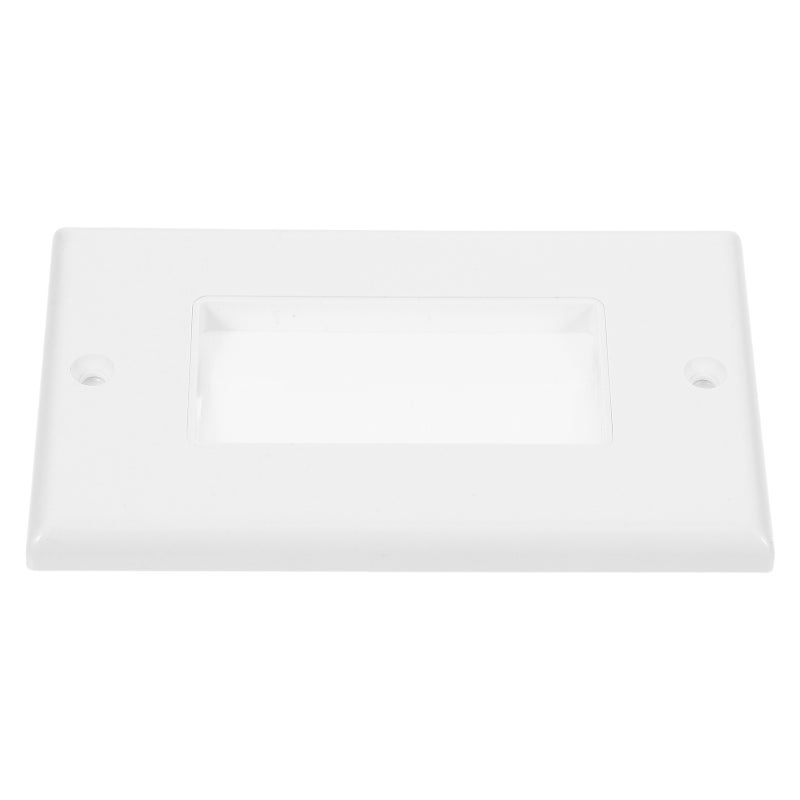2pcs Wall Brush Pass-Through Plate Panel Multimedia Wall Insert Brush Plate For Efficient Cable Management Prevents Cable Disarray - Image 4