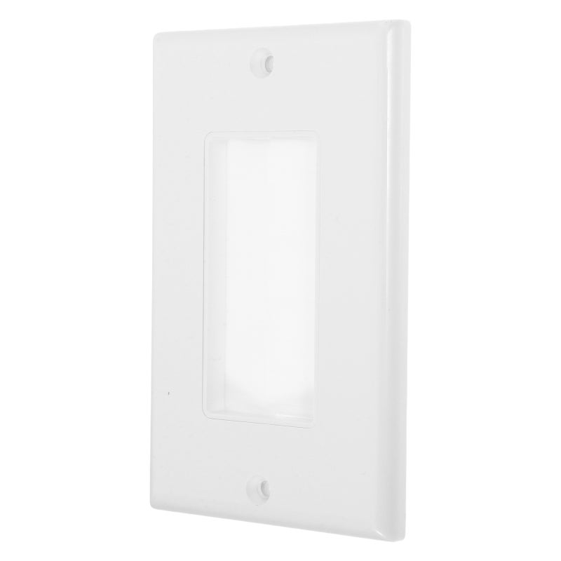 2pcs Wall Brush Pass-Through Plate Panel Multimedia Wall Insert Brush Plate For Efficient Cable Management Prevents Cable Disarray - Image 1