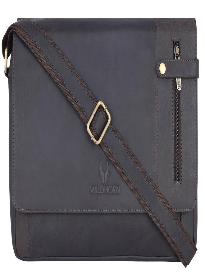 WildHorn Genuine Leather Laptop Messenger Bag for Men | Stylish Office Bag with a Padded Laptop Compartment & Adjustable Strap | Designed to Fit Laptops up to 14 Inches | Backed by a 1-Year Warranty - Image 2