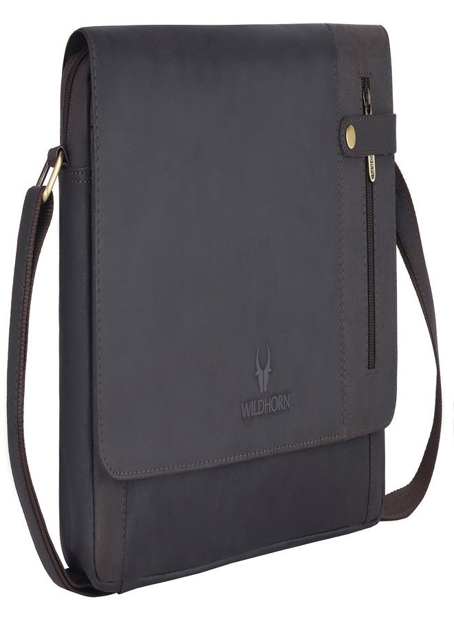 WildHorn Genuine Leather Laptop Messenger Bag for Men | Stylish Office Bag with a Padded Laptop Compartment & Adjustable Strap | Designed to Fit Laptops up to 14 Inches | Backed by a 1-Year Warranty - Image 1