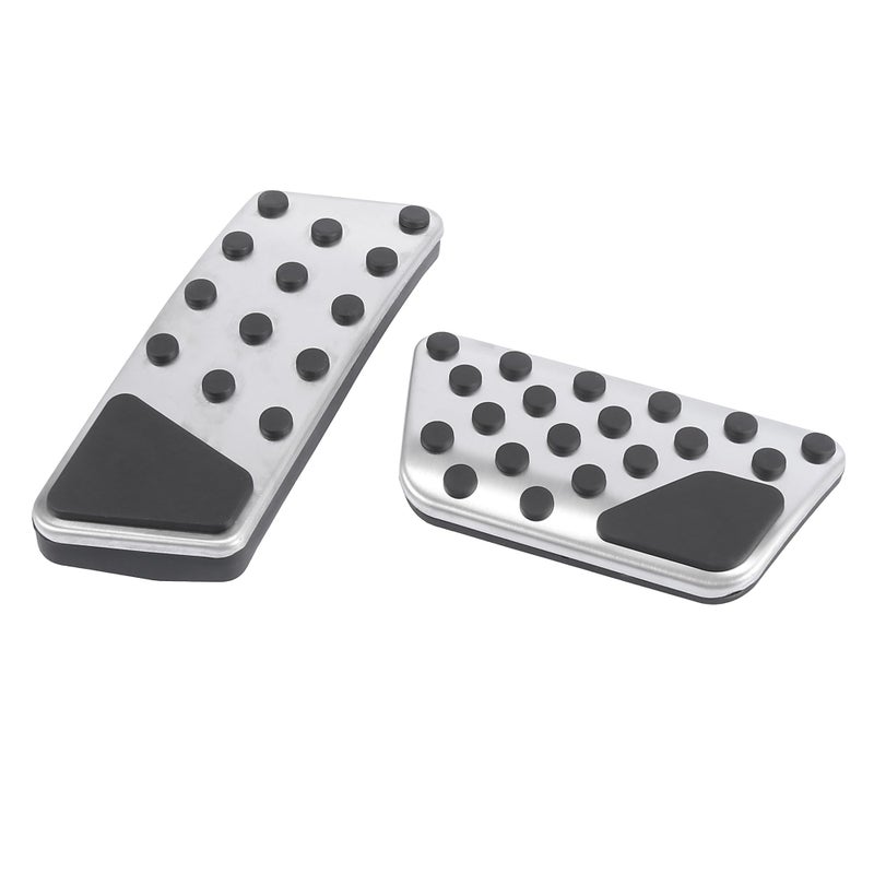 X AUTOHAUX X AUTOHAUX Car Accelerator Gas Brake Pedal Pad Cover Kit Non-Slip for Jeep Wrangler 2007-2017 - Image 1