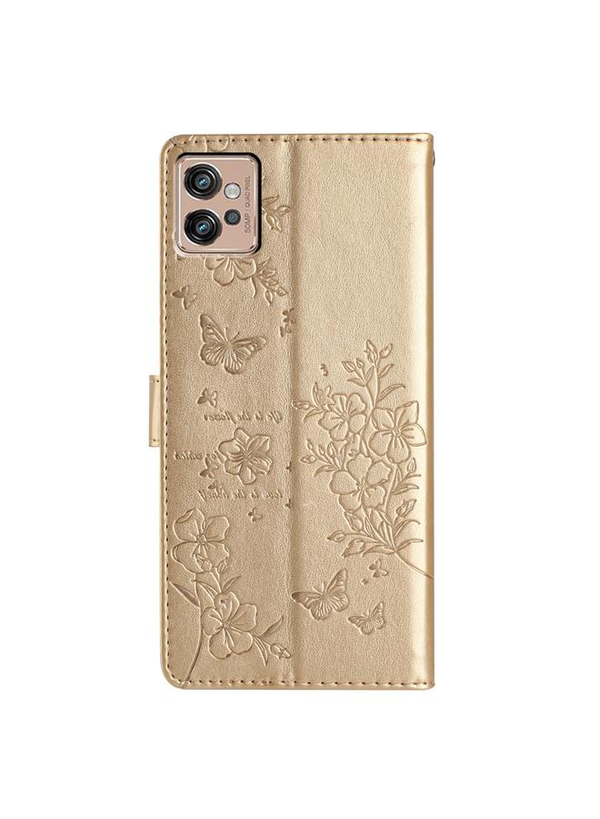 erorex Case For Motorola Moto G32 Butterflies and Flowers Leather Phone Case - Image 3