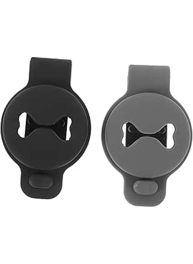 Scratch Protective Dog Pet Case Shockproof Black Grey Keychain Backpack 2pcs - Image 1