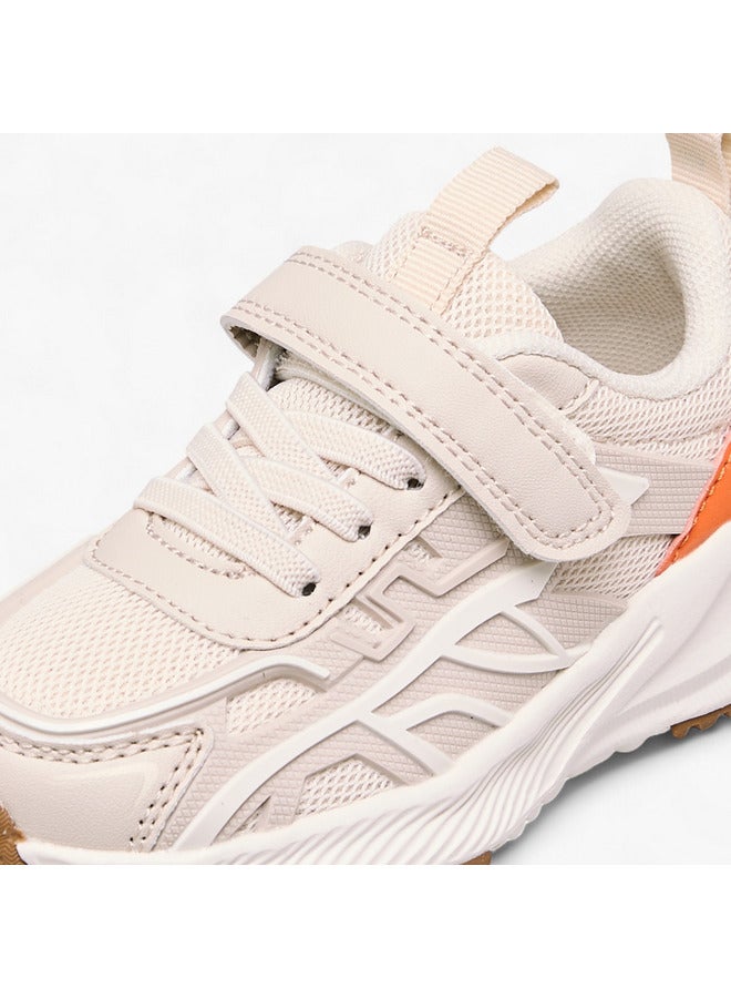 JUNIORS Boys Panelled Sneakers with Hook and Loop Closure - Image 4