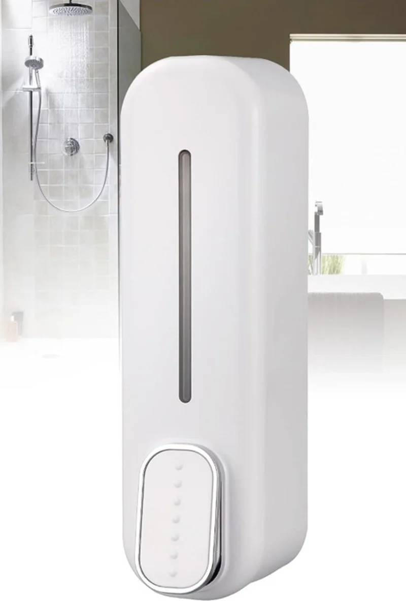 Mobee 350 Ml Capacity Manual Liquid Soap Dispenser Push Model Wall Mounted Stylish Design Soap Dispenser Manual 1450