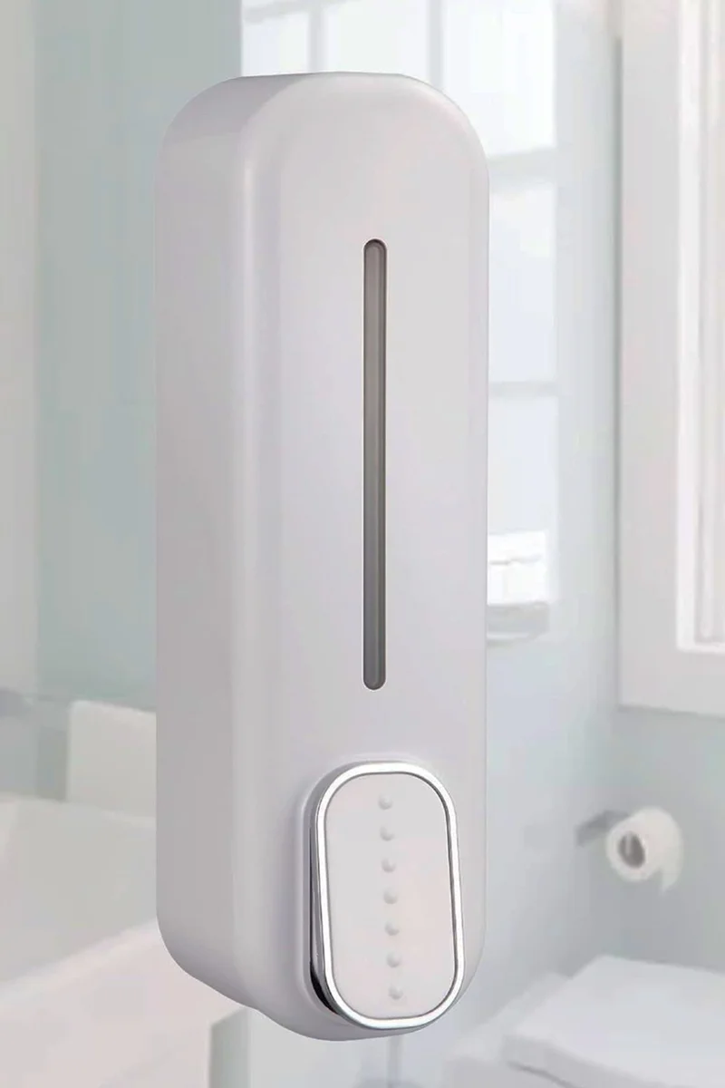 Mobee 350 Ml Capacity Manual Liquid Soap Dispenser Push Model Wall Mounted Stylish Design Soap Dispenser Manual 1450