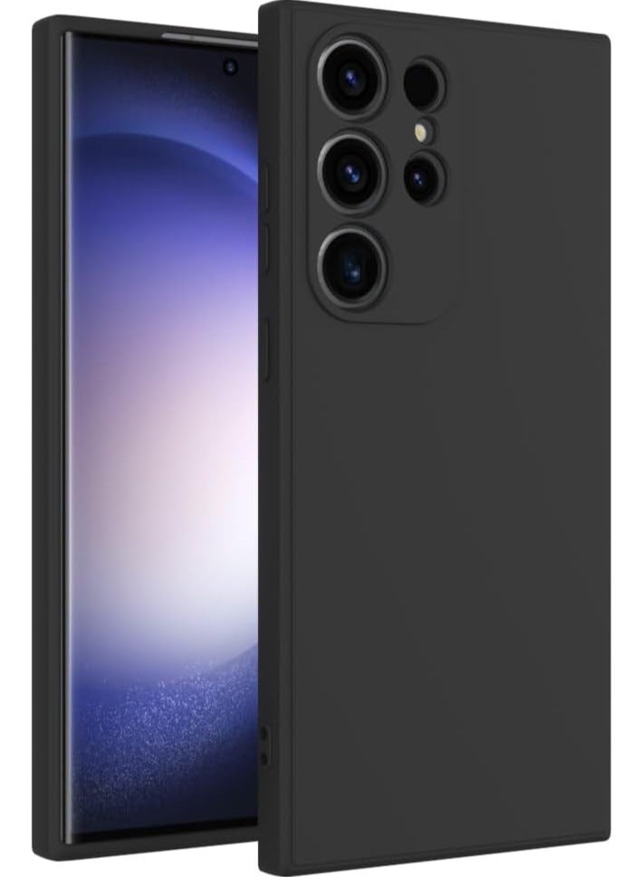 Samsung Galaxy S24 Ultra Case Cover Soft Black Slim fit TPU Case Light weight Back Cover Matte Finish Shockproof Protective Cover - Image 1