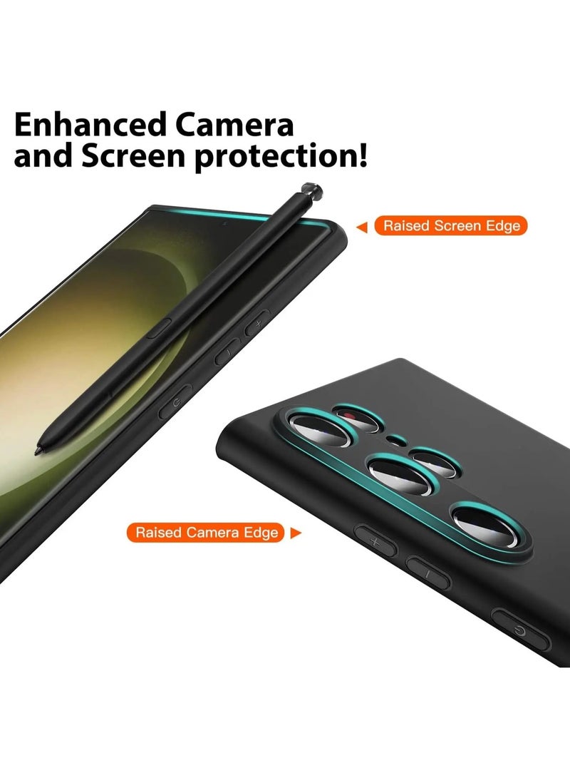 Samsung Galaxy S24 Ultra Case Cover Soft Black Slim fit TPU Case Light weight Back Cover Matte Finish Shockproof Protective Cover - Image 4