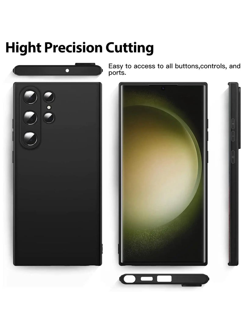 Samsung Galaxy S24 Ultra Case Cover Soft Black Slim fit TPU Case Light weight Back Cover Matte Finish Shockproof Protective Cover - Image 5